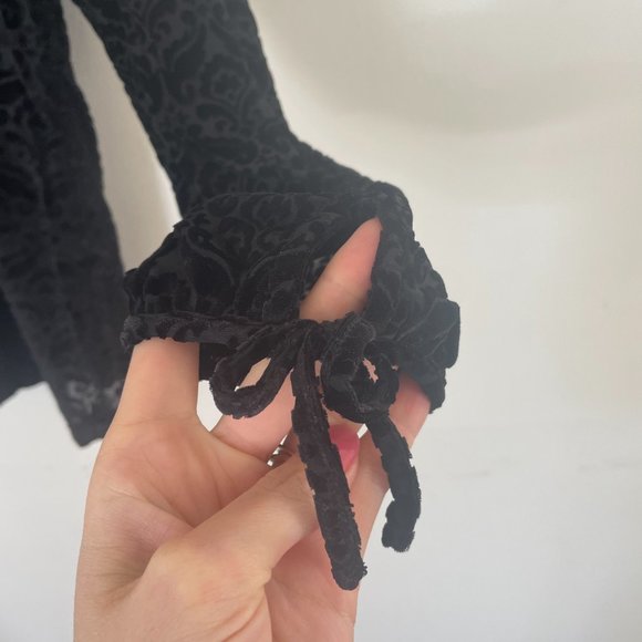 Talbots │ Patterned Velvet Top - Picture 2 of 7